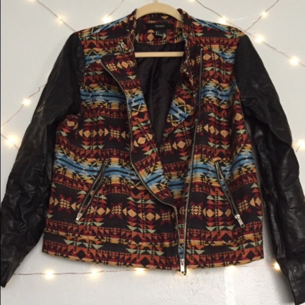 Tribal print blazar